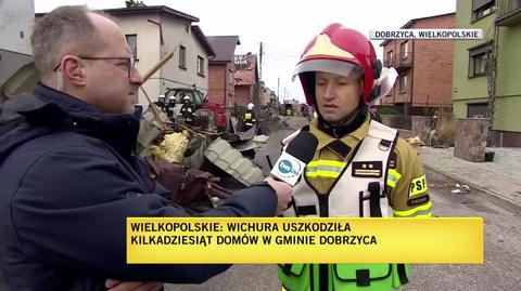Strażak o sytuacji w miejscowości Dobrzyca