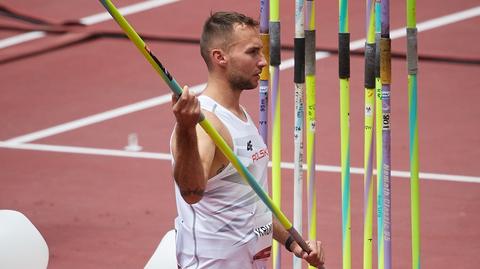 Javelin thrower Marcin Krukowski during 2019 World Cup