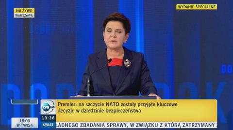 Beata Szydło o polityce międzynarodowej