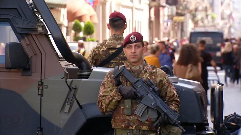 Włoscy żołnierze. Wideo archiwalne