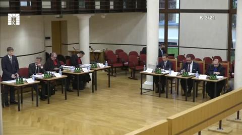 Przewodniczący Rady Legislacyjnej przy Prezesie Rady Ministrów Marek Szydło podczas rozprawy w TK 