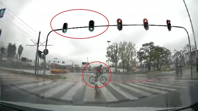 Do zdarzenia doszło na dużym skrzyżowaniu w Łodzi