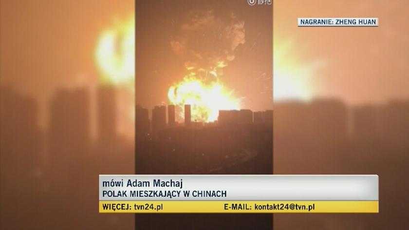 Adam Machaj o eksplozji w Tiencinie