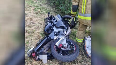 Nastolatek na motocyklu wjechał w przechodniów w Ojcowskim Parku Narodowym