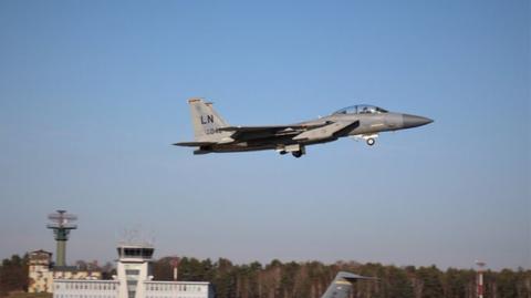 F-15 wylądowały w Łasku