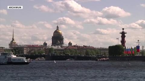 Miasto Petersburg w Rosji