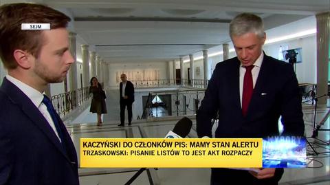 "Można powiedzieć, że ten list jest w dużej części takim ściągnięciem lejców"
