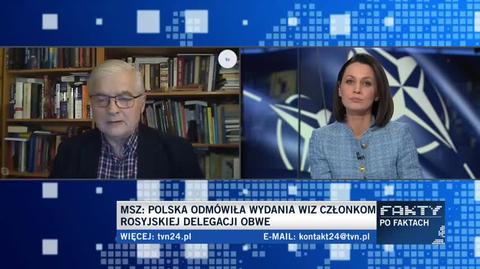 Włodzimierz Cimoszewicz o decyzji o niewpuszczeniu przez polską dyplomację szefa MSZ Rosji na spotkanie OBWE w Łodzi