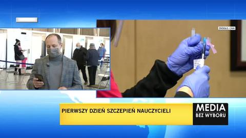 Poznań. Ruszyły szczepienia nauczycieli przeciw COVID-19