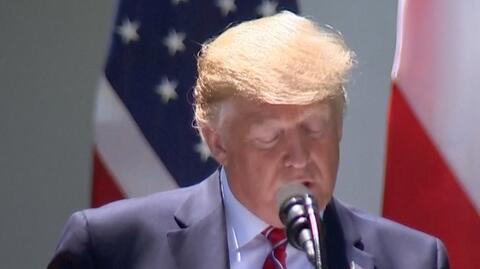 Trump: podpisana deklaracja wskazuje, że Polska i USA związane są wspólnymi wartościami oraz przyjaźnią