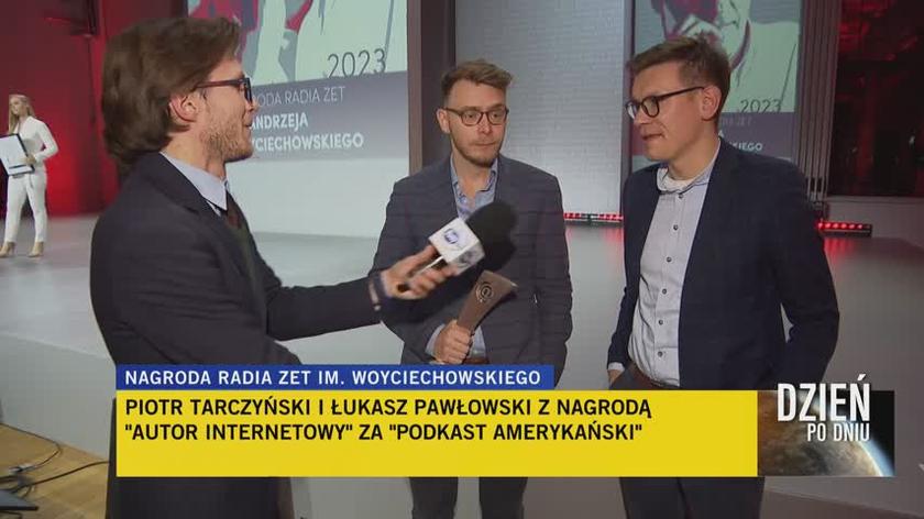 Piotr Tarczyński i Łukasz Pawłowski z nagrodą "Autor Internetowy" za "Podkast Amerykański"