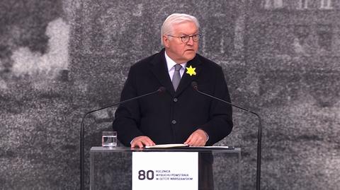 Steinmeier: to, jakich zbrodni Niemcy dopuścili się w okupowanej Polsce, powinno mieć więcej miejsca w naszej pamięci