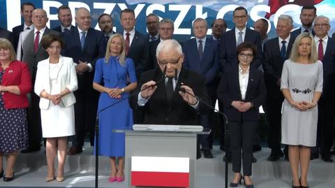 Jarosław Kaczyński przedstawił liderów list wyborczych