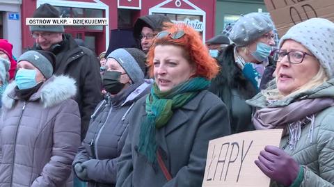 Ostrów Wielkopolski. Protest w obronie TVN i innych wolnych mediów