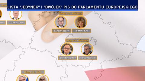 "Jedynki" i "dwójki" PiS w eurowyborach