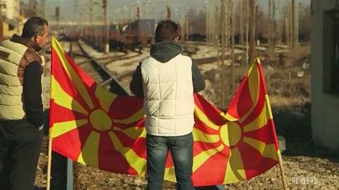 Strajki na granicy Macedonii i Grecji