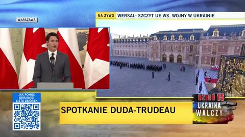 Premier Kanady o wsparciu dla ukraińskich uchodźców 