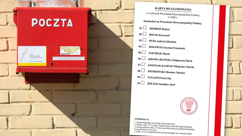Karty, przypominające karty do głosowania korespondencyjnego, znaleziono na jednej z ulic w Głogowie
