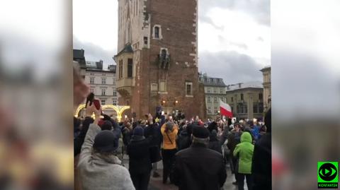 Wejherowo. Protest w obronie TVN i innych wolnych mediów