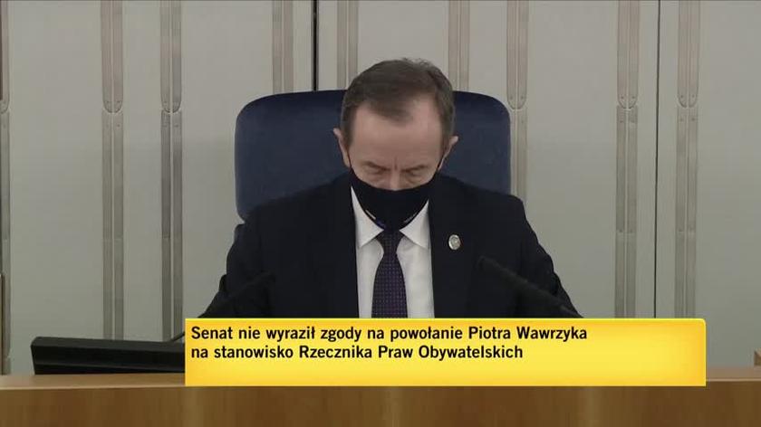 Senat nie wyraził zgody na powołanie Wawrzyka na stanowisko RPO