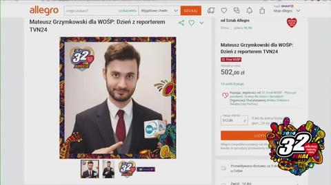 Do wylicytowania wspólny dzień z reporterem TVN24 Mateuszem Grzymkowskim