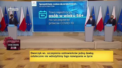 Dworczyk o planowanych dostawach szczepionek Pfizera do Polski 