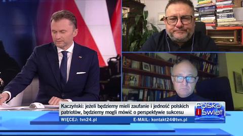 Kaczyński mówił o "zaufaniu i jedności polskich patriotów". Konarski i Oczkoś komentują