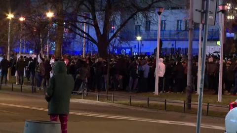 Protest i doping przy Łazienkowskiej