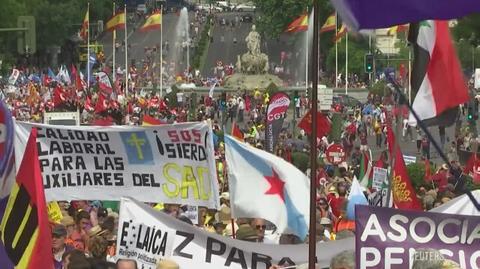 Do manifestacji doszło na ulicach Madrytu