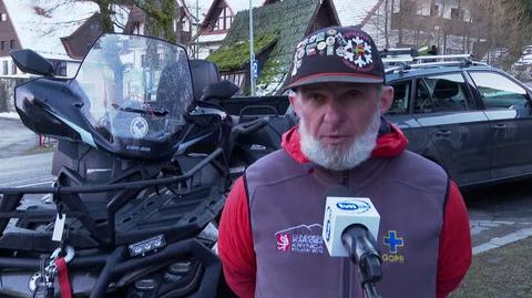 Zastępca naczelnika GOPR Karkonosze o poszkodowanym w wypadku na Śnieżce
