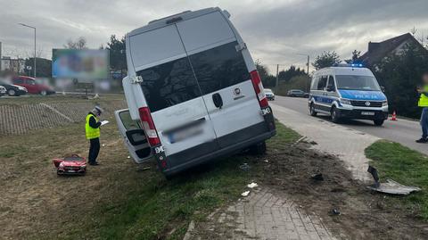 Wypadek w Małdytach