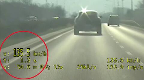 Kierowca porsche przekroczył dozwoloną prędkość o 65 km/h
