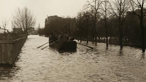 Miasto pod wodą. Zobacz wielką powódź w Poznaniu z 1924 r.