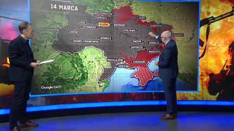 Generał Skrzypczak: nie ma warunków do tego, żeby Rosjanie mogli zacząć szturm Kijowa (14 marca)
