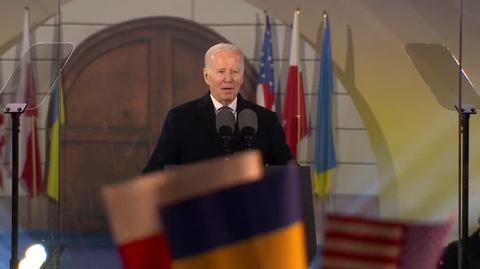 Joe Biden w Warszawie. Całe przemówienie w języku polskim