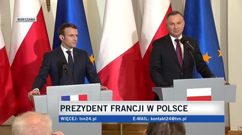 Duda: wizyta prezydenta Francji stanowi przełom w relacjach polsko-francuskich