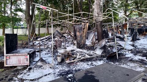 Rzecznik KSP o pożarze w miasteczku namiotowym przed Sejmem 