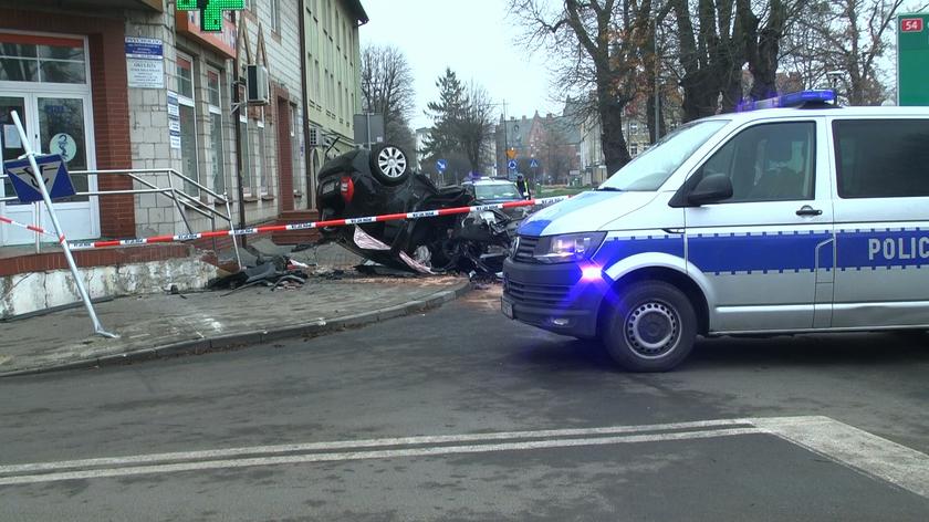 Kamery monitoringu nagrały moment wypadku w Braniewie