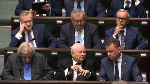 Jarosław Kaczyński komentuje exposé Tuska