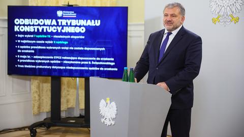 Waldemar Żurek na konferencji prasowej