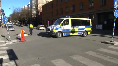 Interwencja szwedzkiej policji. Wideo archiwalne