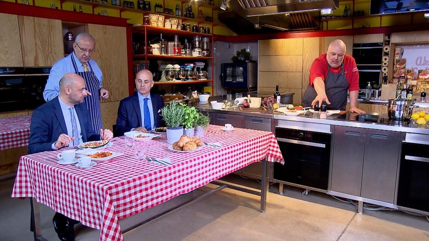 O włoskiej kuchni i polityce w studiu TVN24 BIS