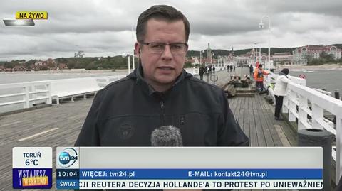 Demontują sopockie molo, po tym jak sztorm zniszczył dolne pokłady