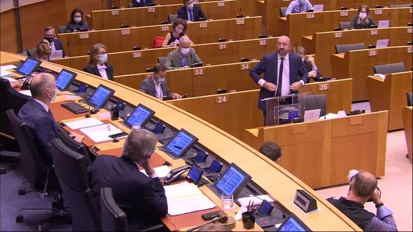 Całe przemówienie Charlesa Michela w Parlamencie Europejskim 