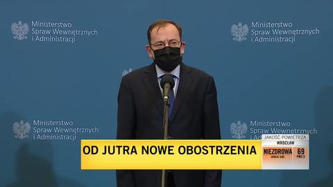 Kamiński: działania wobec osób, którym brakuje wyobraźni i odpowiedzialności za innych będą bardzo stanowcze