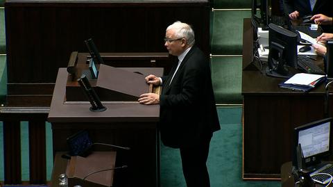 Jarosław Kaczyński w Sejmie do opozycji: narażacie na śmierć mnóstwo ludzi, jesteście przestępcami