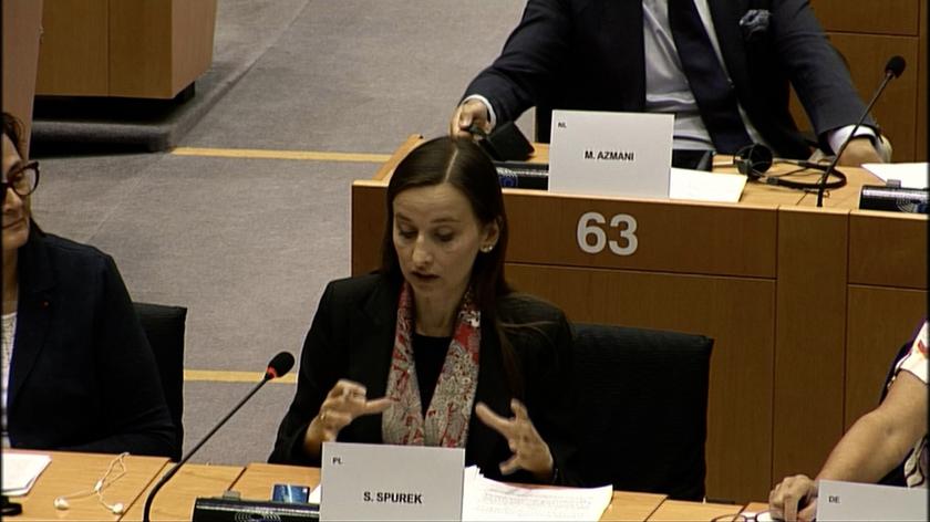 Sylwia Spurek mówiła w europarlamencie o aferze hejterskiej w Ministerstwie Sprawiedliwości