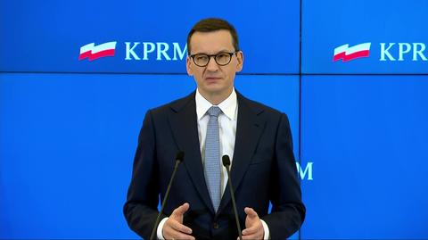 Morawiecki: wysyłamy kolejne pismo do KE ws. zmniejszenia VAT na paliwa (wideo z 14 grudnia 2021)