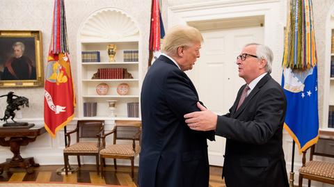 Jean-Claude Juncker spotkał się z Donaldem Trumpem