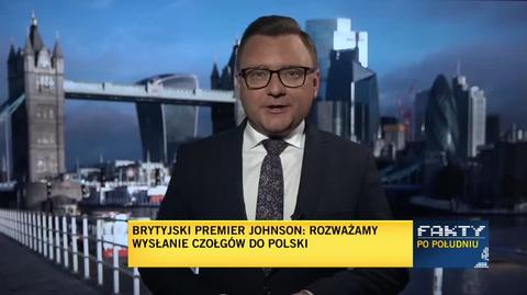 Boris Johnson: rozważamy wysłanie czołgów do Polski